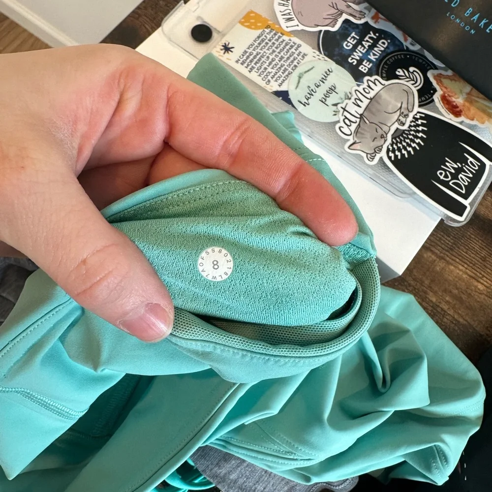 lululemon athletica High-Rise Mint Green Bike Shorts